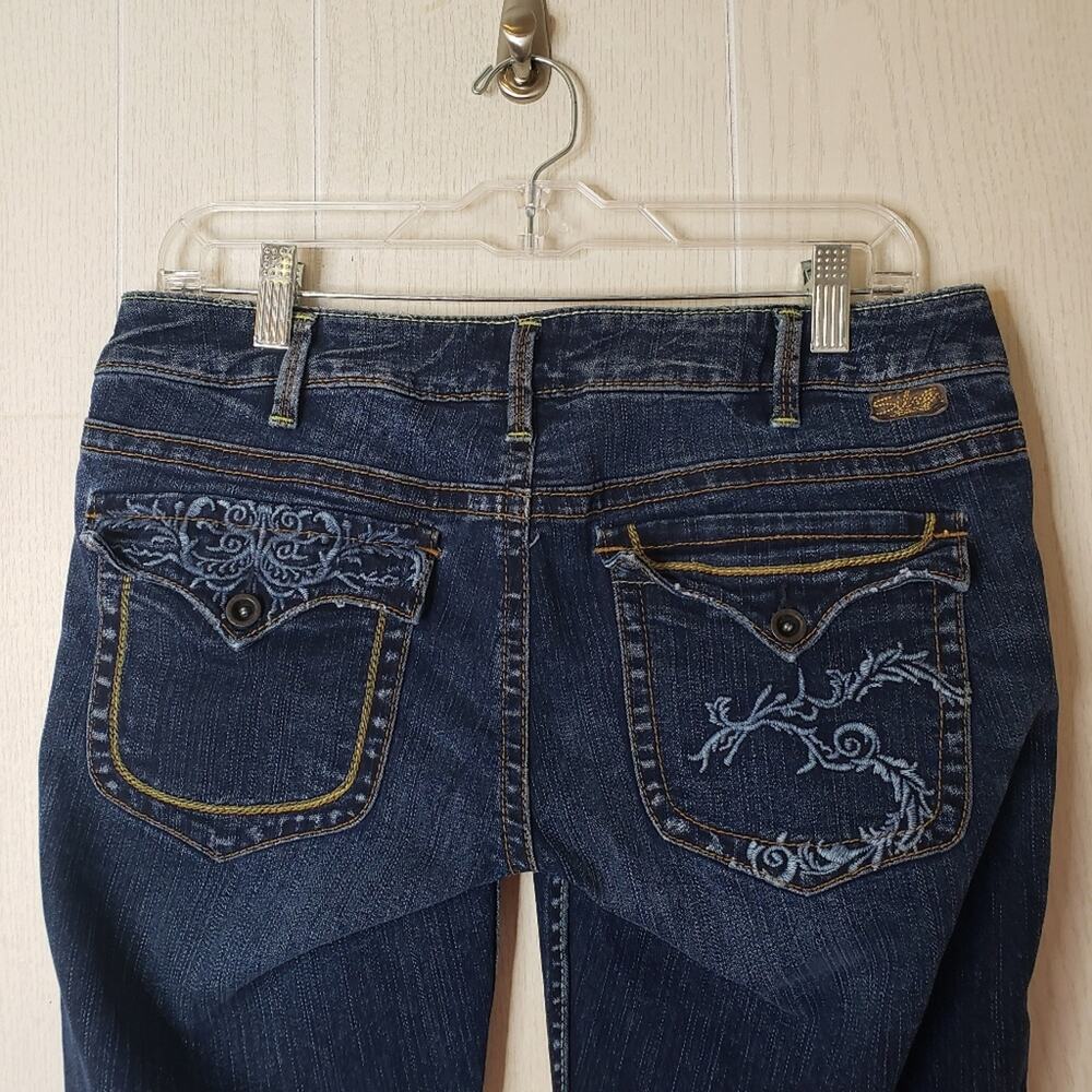 Silver flare Leg jeans belle star bootcut dark wash size 30/33 - Picture 6 of 9